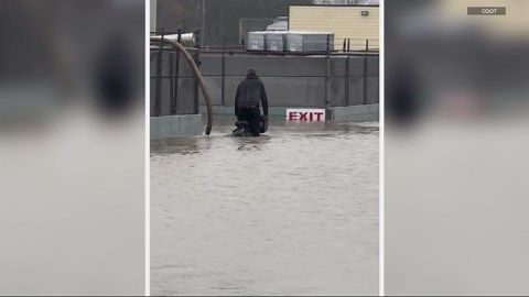 Coastal Oregon hit hard by flooding with parts of Tillamook almost completely submerged