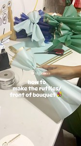414K views · 7.8K reactions | Ruffles or front ng bouquet ✨ #tutorial #tutorials #mirasbouquet #satinrosebouquet #satinribbon #satinflowers #satinribbonbouquet | Mira's Bouquet | Facebook
