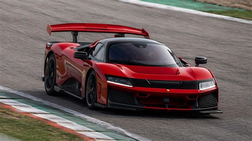How loud is the Ferrari F80 under full power acceleration?