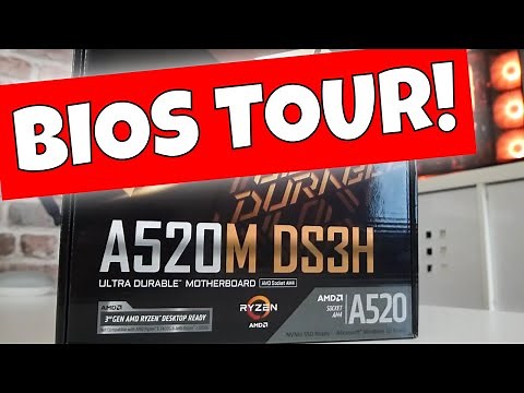 Gigabyte A520M DS3H BIOS Guide Tour & Walkthrough