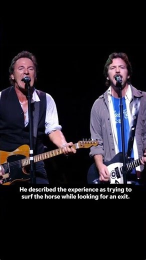 Eddie Vedder’s Wild Ride with Bruce Springsteen! 🐎🎸