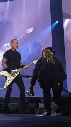 The Two Famele Crew Members Were Busy with Mic-stand | #metallica #music #rock #song #metal #live