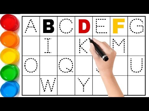 Phonics Song, Drawing, Painting & Coloring Alphabet & Numbers for Beginners, ABC's, a to z writing