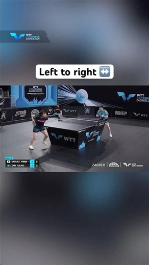 Zhu Yuling secures her Final appearance 🤩 #WTTZagreb #TableTennis