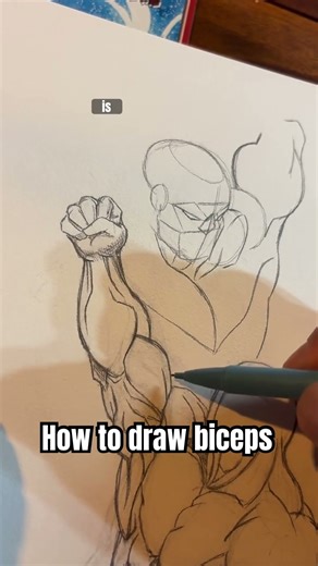 How to draw BICEPS 💪🏽