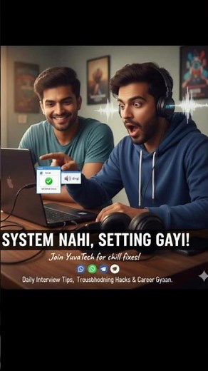 Laptop Sound Problem? Easy Headphone Fix | Funny IT Support Story | YuvaTech ShortsDescription: