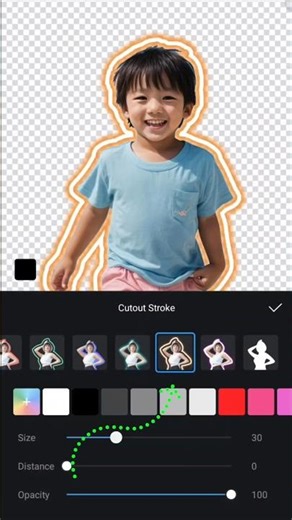 VN Cutout + Stroke Effect 🔥 Easy Tutorial #shorts#edit