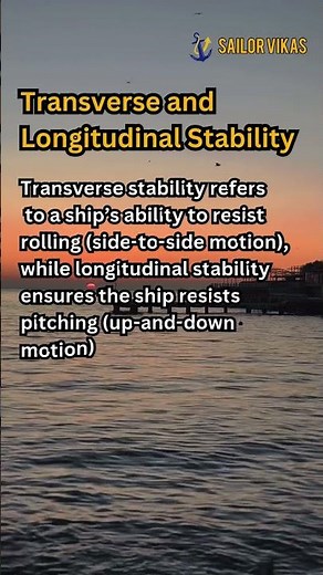 Transverse vs Longitudinal Stability Explained! 🚢 | What Keeps Ships from Tipping Over? 🌊