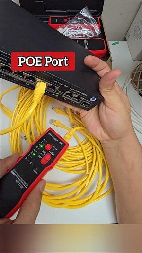 This device is designed to test both Power over Ethernet (PoE) and non-PoE network connections.
