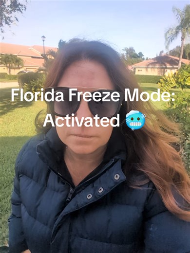 47° in Florida and I’m out here like I live in Alaska 🧥❄️ 🧊 Woke up to 47° and couldn’t believe it — broke out the full winter coat, feather stuffed and all! Florida cold hits different when you’re used to sunshine and sandals. 😂 #floridacold old #winterinflorida☀️❤️ #floridaproblems #coldfront #coatweather