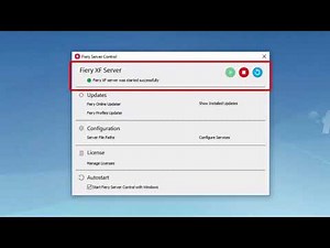 Fiery Server Control Overview