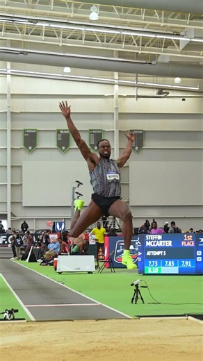 Steffin McCarter took the lead and never gave it back to win his first national title 🇺🇲 #longjump
