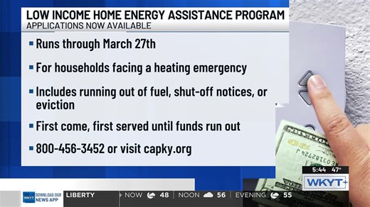Applications open for heating assistance through Kentucky Community Action Agencies