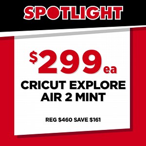 66K views · 800 reactions | It’s time to get crafty with Spotlight’s BIGGEST SALE EVER!  Save on Cricut, yarn, embroidery kits and so much more! Free Delivery on orders over $120. Free 2hr Click & Collect. *Exclusions Apply | Spotlight | Facebook