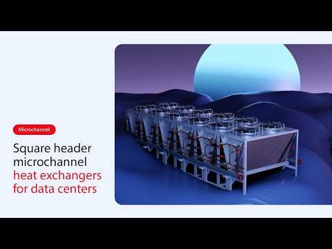 Microchannel heat exchangers for data center free cooling