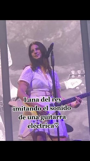 Lana Del Rey Performs Electric Guitar Live