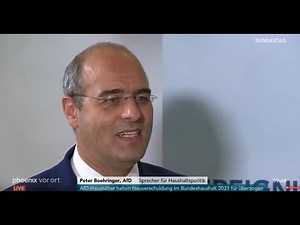 AfD versus SPD zum Corona-Schuldenhaushalt 2021 | phoenix 29.9.2020