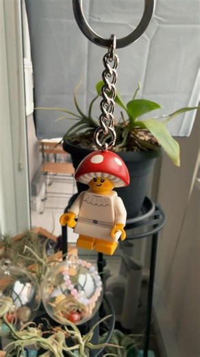 🍄 It’s about time #Lego #mushroom #keychain #minifig