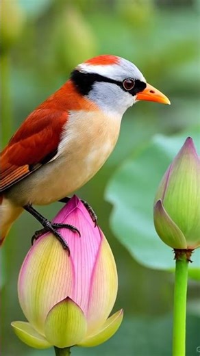 The Lotus Guard Nature's most elegant flower-sitter!