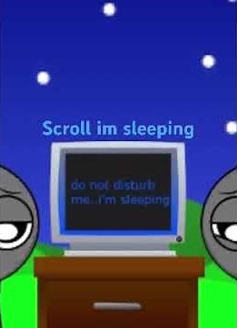 Baby mr fun computer is sleeping don't disturb him