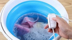 Watch portable mini foldable washing machine on Amazon Live
