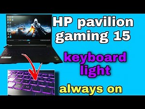 How to turn on keyboard light permanently in hp laptop | how to always on keyboard light