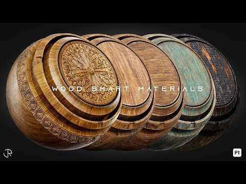Wood Materials for substance painter +Tutorial Making a realistic wood material in substance painter