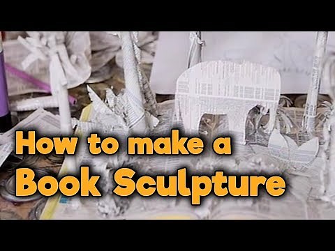 How to make a Book Sculpture | Totally Rubbish - CBBC | Paper Art