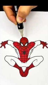 Webs and colors collide! Time to unleash your inner artist. #colors #kids #spiderman #coloring