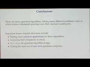 An Overview of Quantum Algorithms