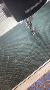 Continuous quilting! Free-motion, unmarked, not pano - not computerized. Trees it is, on the Bernina Q24! So great, y'all! BERNINA USA | Ricky Tims