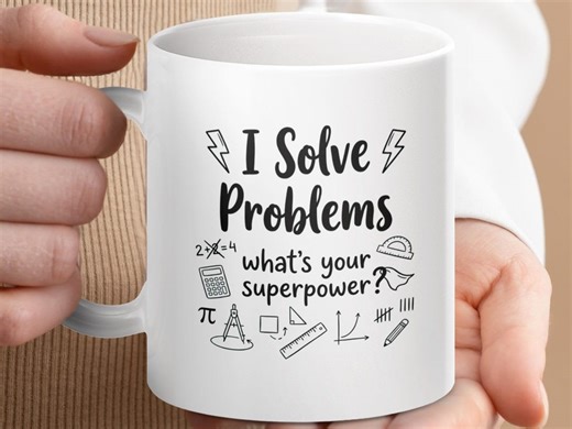 I Solve Problems Mug, Math Teacher Science Engineer Gift, STEM Coffee Cup - Etsy