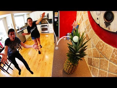 INSANE HOUSE PING-PONG TRICK SHOTS 2!