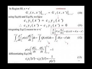 L.5.10 Sturm - Liouville’s type equation in one dimension and their Green’s function