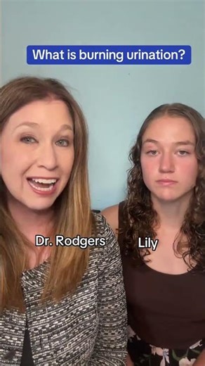 Burning urination can mean a urinary tract infection. ##uti##burning##teentalk##ouch##painful@@lily