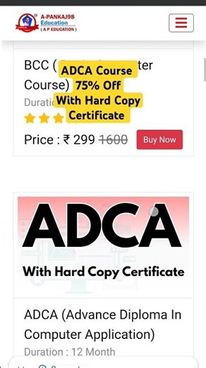 ADCA Course With Certificate #adca #adcacourse #course #adcacertificate #certificate #shorts