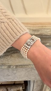1.7K views · 92 reactions | The Art Deco period favored clean lines, symmetry, and geometric forms; for pearls, that translated into narrow, parallel rows of small round pearls anchored by rectilinear clasps in platinum, often pavé-set with diamonds. Pearls were integrated into bracelets alongside diamonds in “white on white” compositions, echoing the monochrome elegance seen in Deco necklaces and sautoirs but scaled to the movement and rhythm of the wrist. | FD Gallery | Facebook