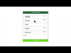 Positive Pay - Manually Adding a Check