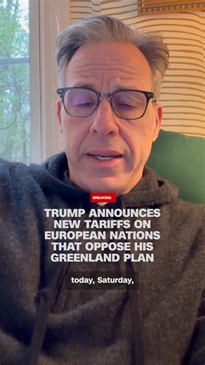 President Donald Trump said Saturday the US will impose new tariffs on several European countries unless a deal is reached for the purchase of Greenland, escalating his long-running push for US control of the Arctic territory. Read more: https://cnn.it/4qYanEk | CNN