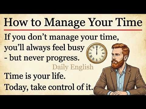 Stop Wasting Your Life: 10 Time Management Secrets || English Listening Practice ✅