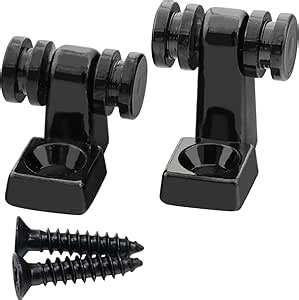 2 PCS Stainless Steel Roller String Retainer for Electric Guitar String Tree String Guide Roller String Trees for Tele Telecaster Start Electric Guitar String Parts Black