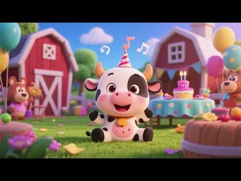 Baby Cow’s Birthday Song – Farm Friends Party | Nursery Rhymes & Kids Songs