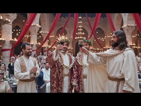 The First Miracle at Cana: Jesus Prepares a Sacred Celebration | Cinematic AI Art