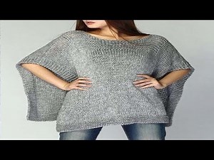 Poncho para mujer tejidos a crochet