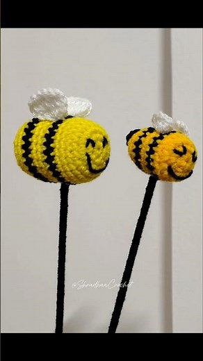 🐝 Cute Crochet Honey Bee Stick 🧶 | Easy Amigurumi Bee DIY | Handmade Crochet Gift