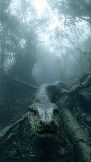 GoPro Captures Massive Snake Emerging from Jungle Swamp in Brazil