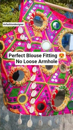 Perfect Blouse Fitting 😍 | No Loose Armhole | Tailoring Tips #shorts