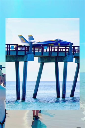 Blue Angels air show practice July 2025 #blueangels #blues #airshow #navy #sneakattack #closecall #omg #florida #dangerzone