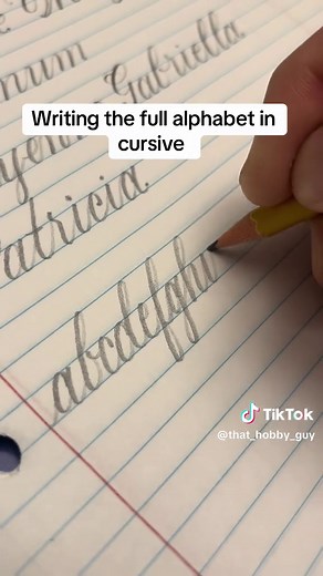 Cursive Alphabet Writing Guide: Improve Your Handwriting