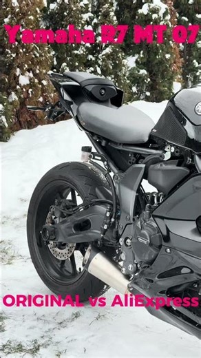 Yamaha R7 MT 07 Exhaust Sound Original vs Aliexpress #shorts